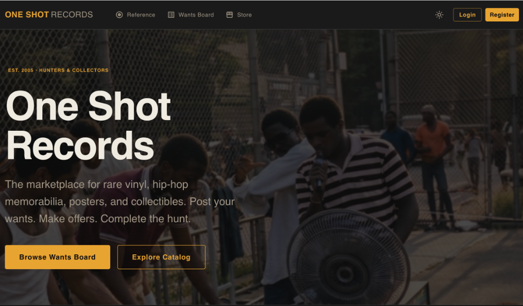 One Shot Records Marketplace