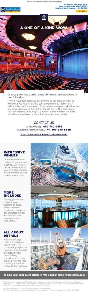 Royal Caribbean Projects Wireframe 1